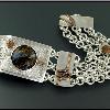 bracelet: Sterling Silver, Copper, Pietersite