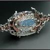 brooch: Sterling Silver, Copper, Opal doublet