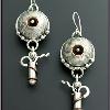 earrings: Sterling Silver, Copper